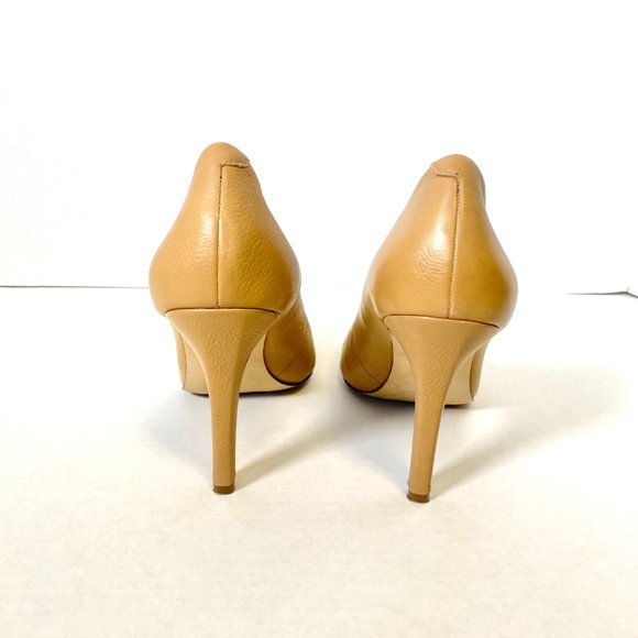 Banana Republic 9 Leather Pumps Heels Nude Tan - Picture 6 of 11